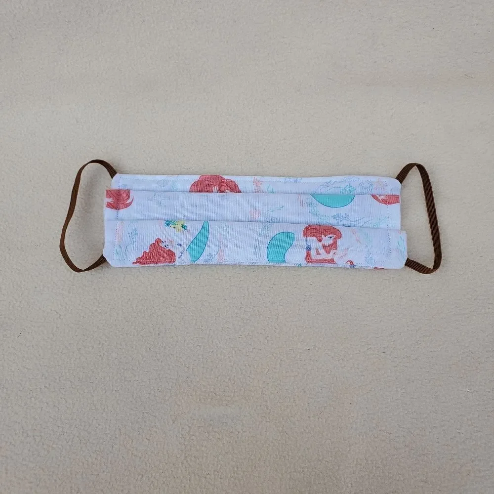 Handmade Disney Little Mermaid adult face mask